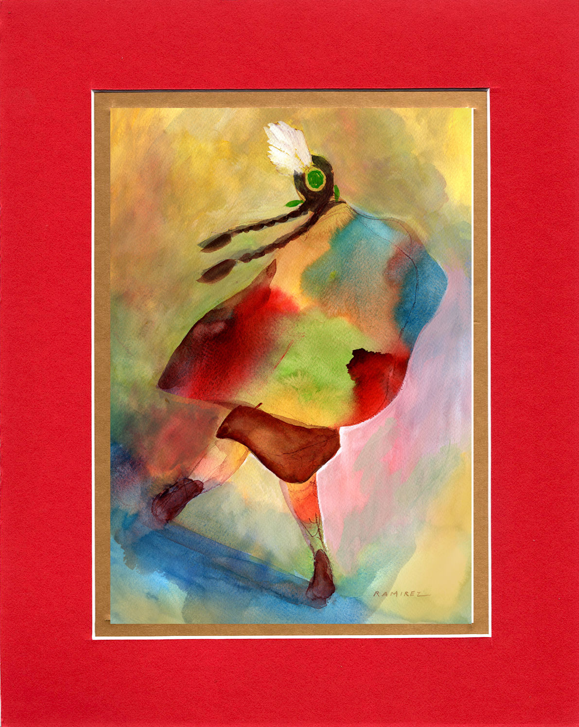 Shawl Dancer Abstract 2021