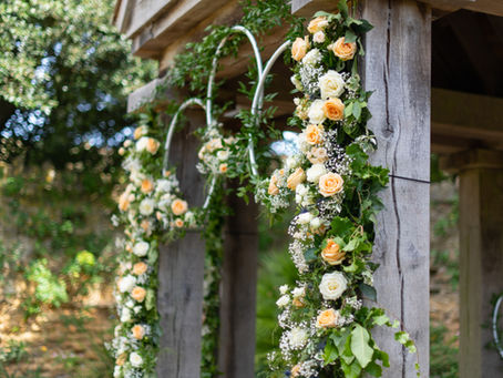 Feeling the Wedding Love -  our wedding florals at Abbotsbury Subtropical Gardens