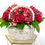 الصورة المصغرة: Fresh Mixed Red Flowers in a little basket