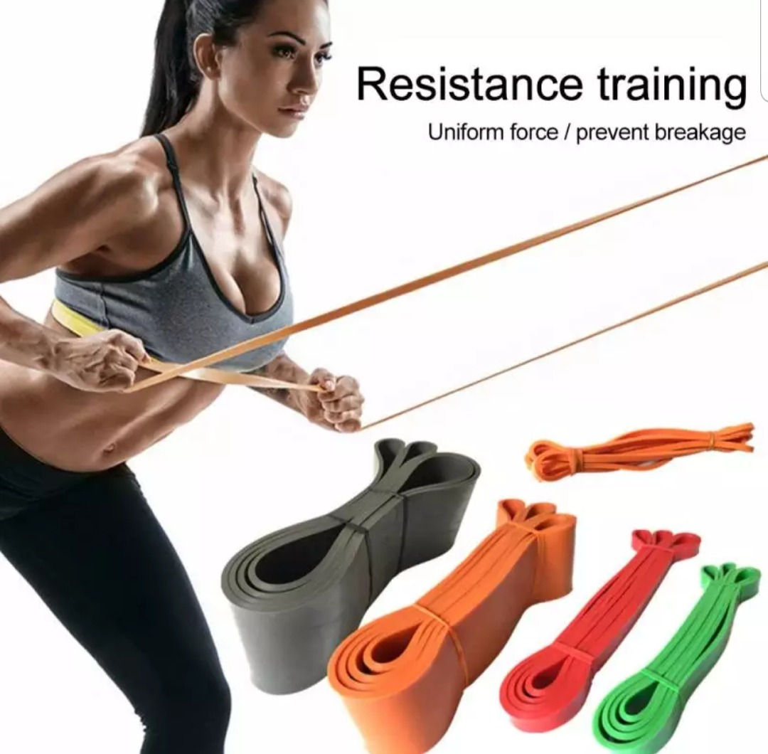 Resistance Band Exercise Heavy Duty Band Gym Strength Fitness Latex