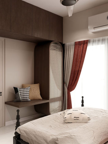 Luxury 3BHK Living Room – SAF Games Village, Chennai