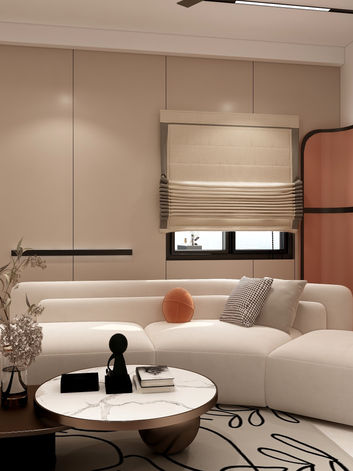 Luxury 3BHK Living Room – SAF Games Village, Chennai