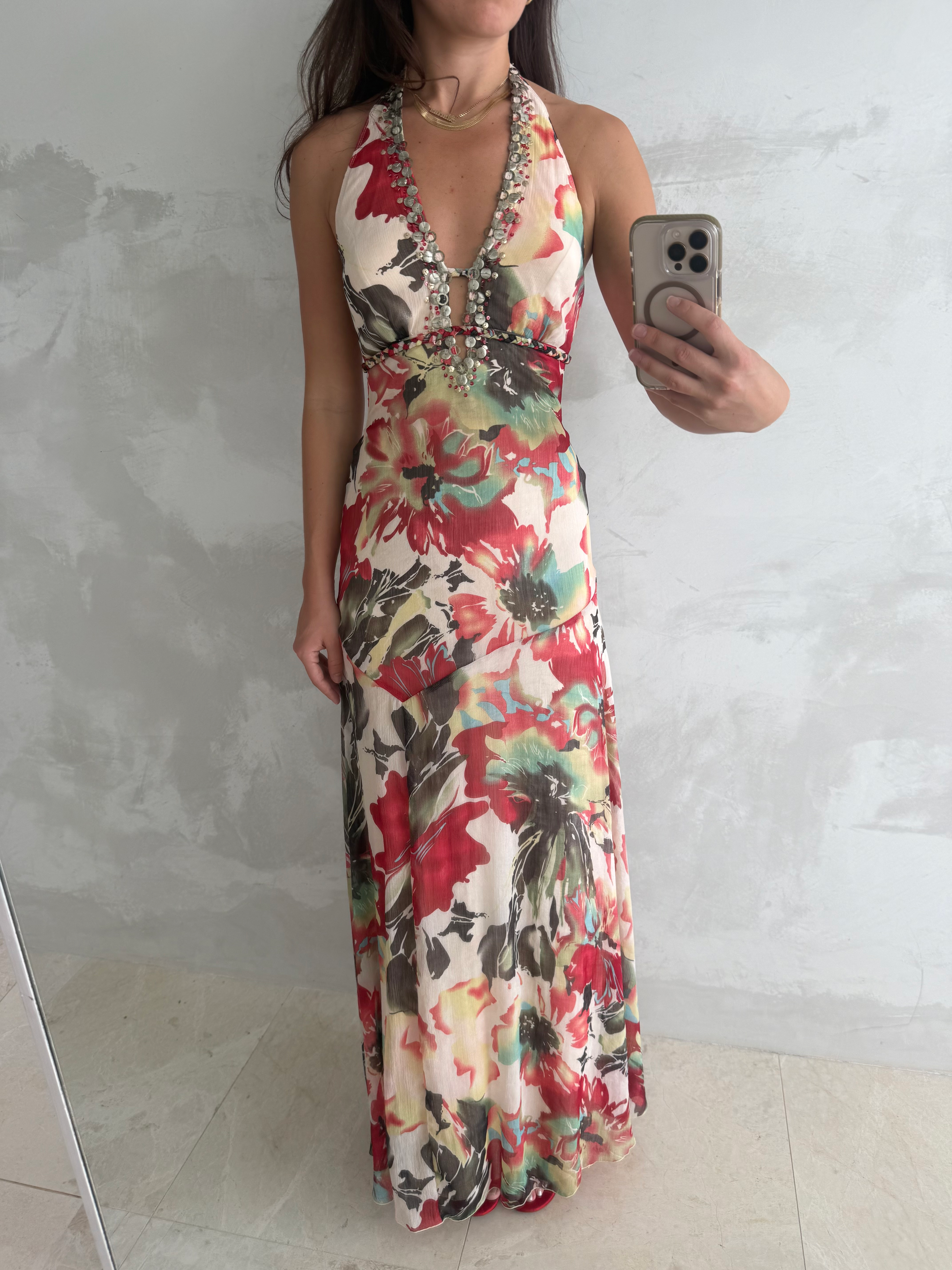 Sunkissed Floral Halter dress
