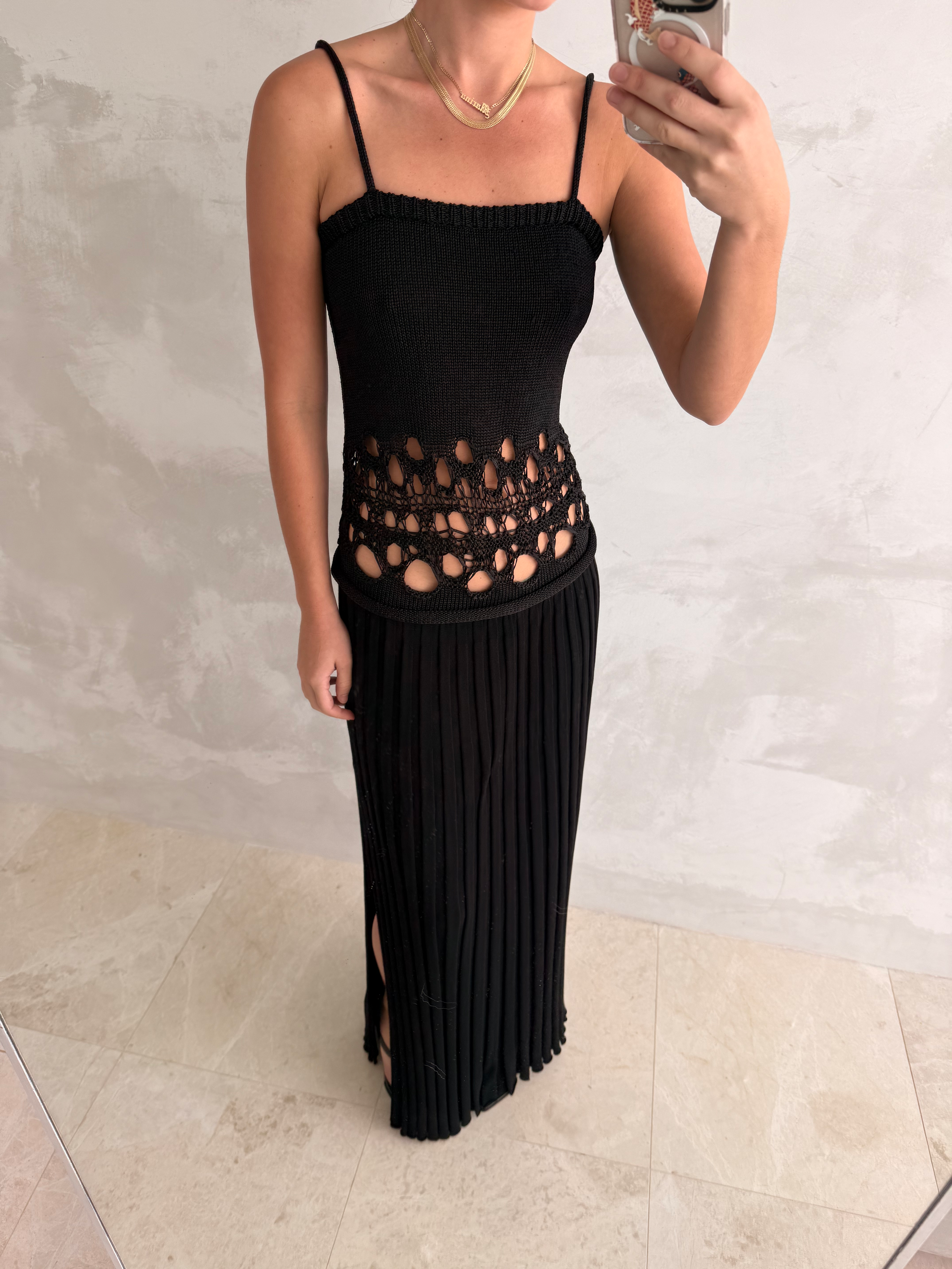 Christopher Esber Crochet Torso Knit dress
