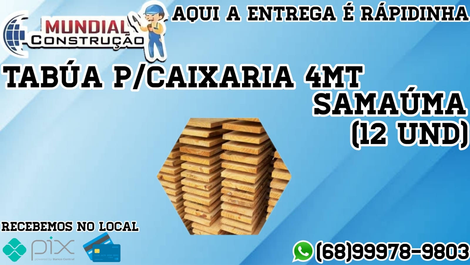 Tabúa P/ Caixaria 4MT 1 DZ