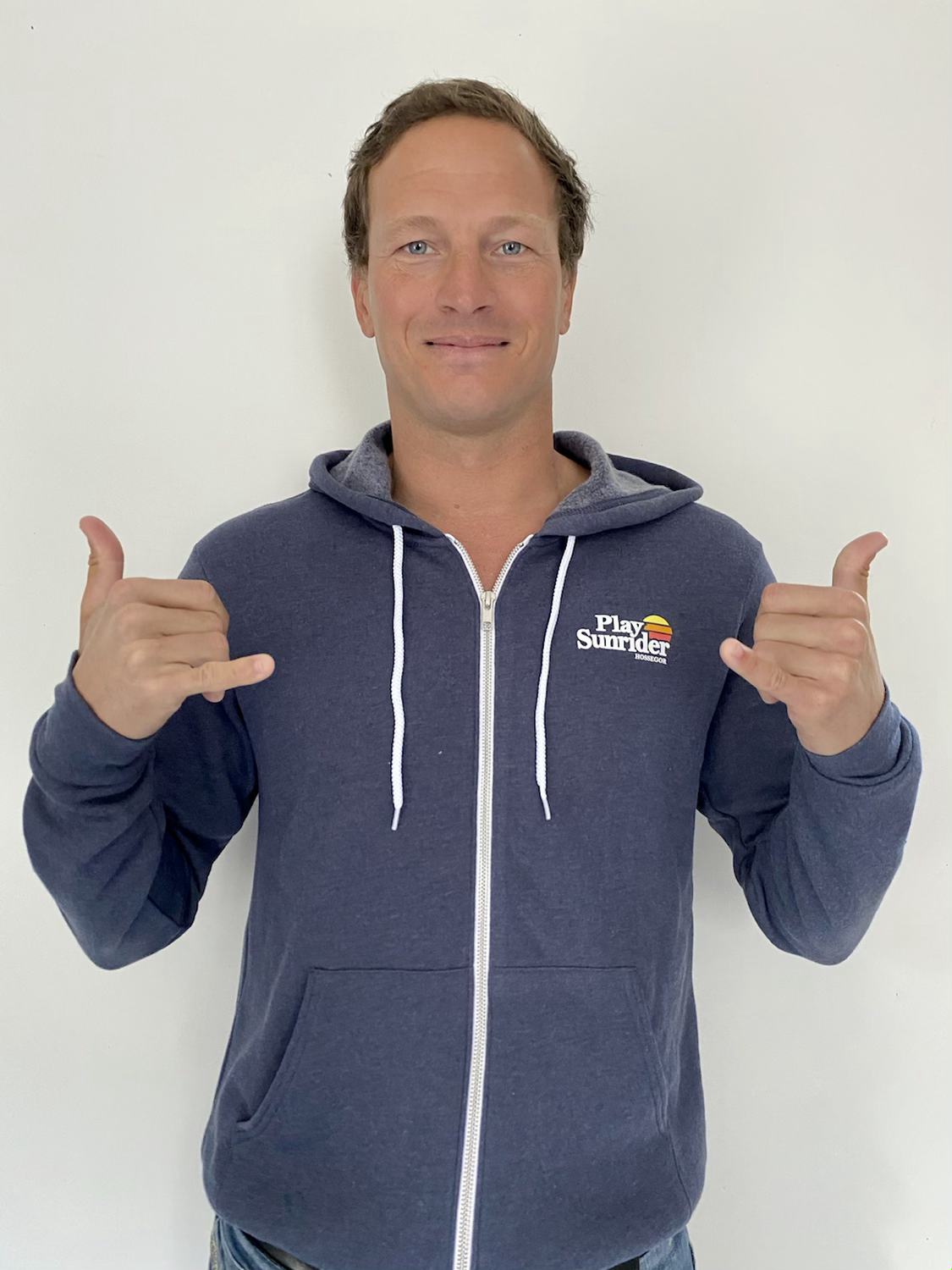 Sweat-shirt à capuche zippé patch NASA