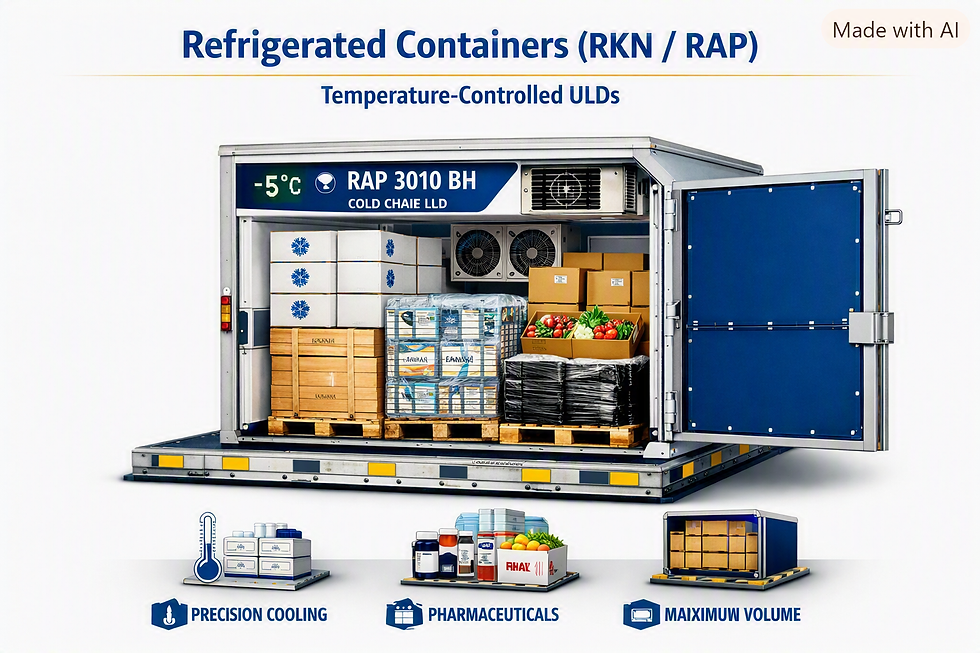 Refrigerated Containers (RKN / RAP) Temperature‑Controlled ULDs
