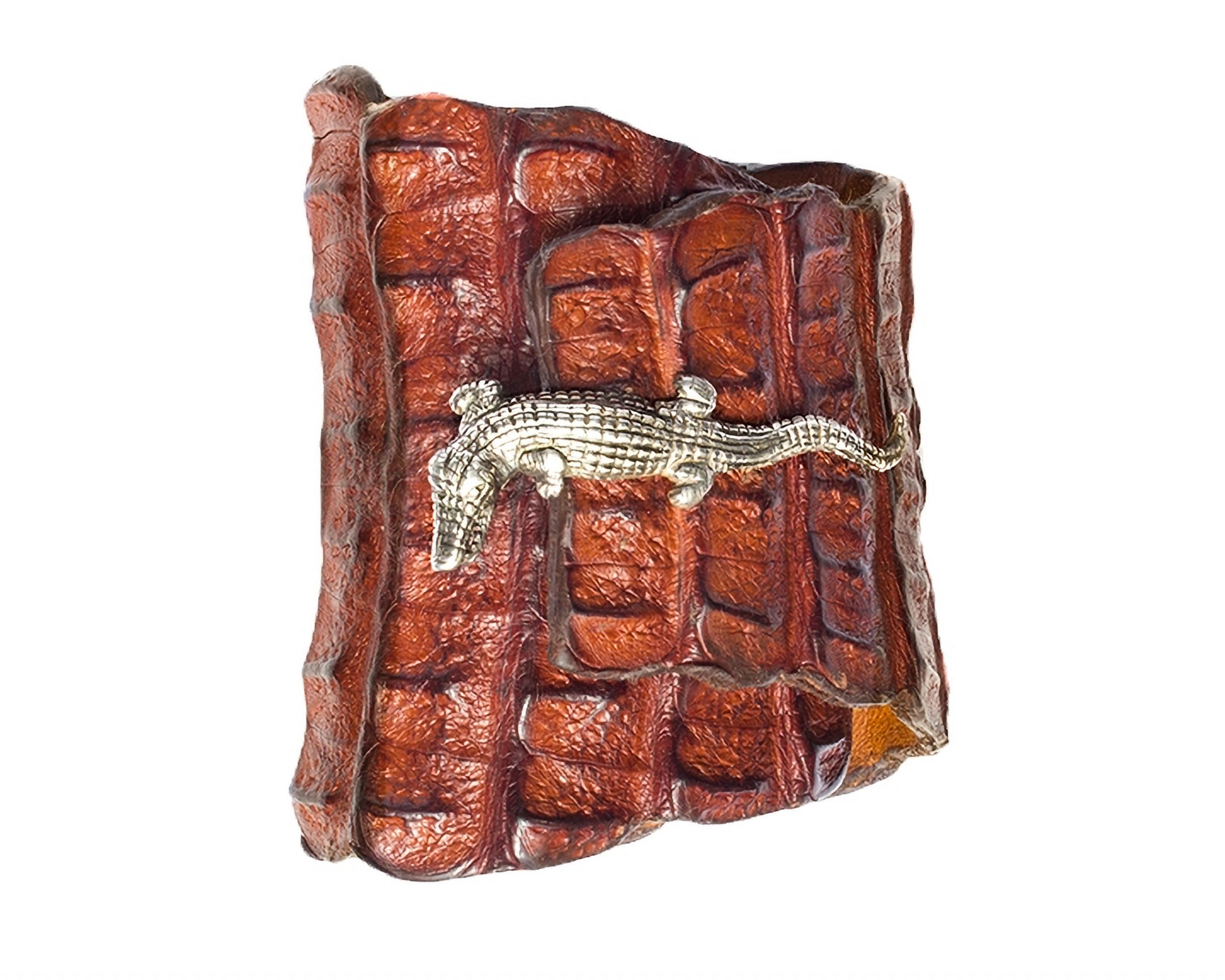 The Croc Bite Cuff – Chestnut