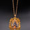 Thumbnail: An unusual gold, diamond, ivory and tortoiseshell Renaissance Revival pendant