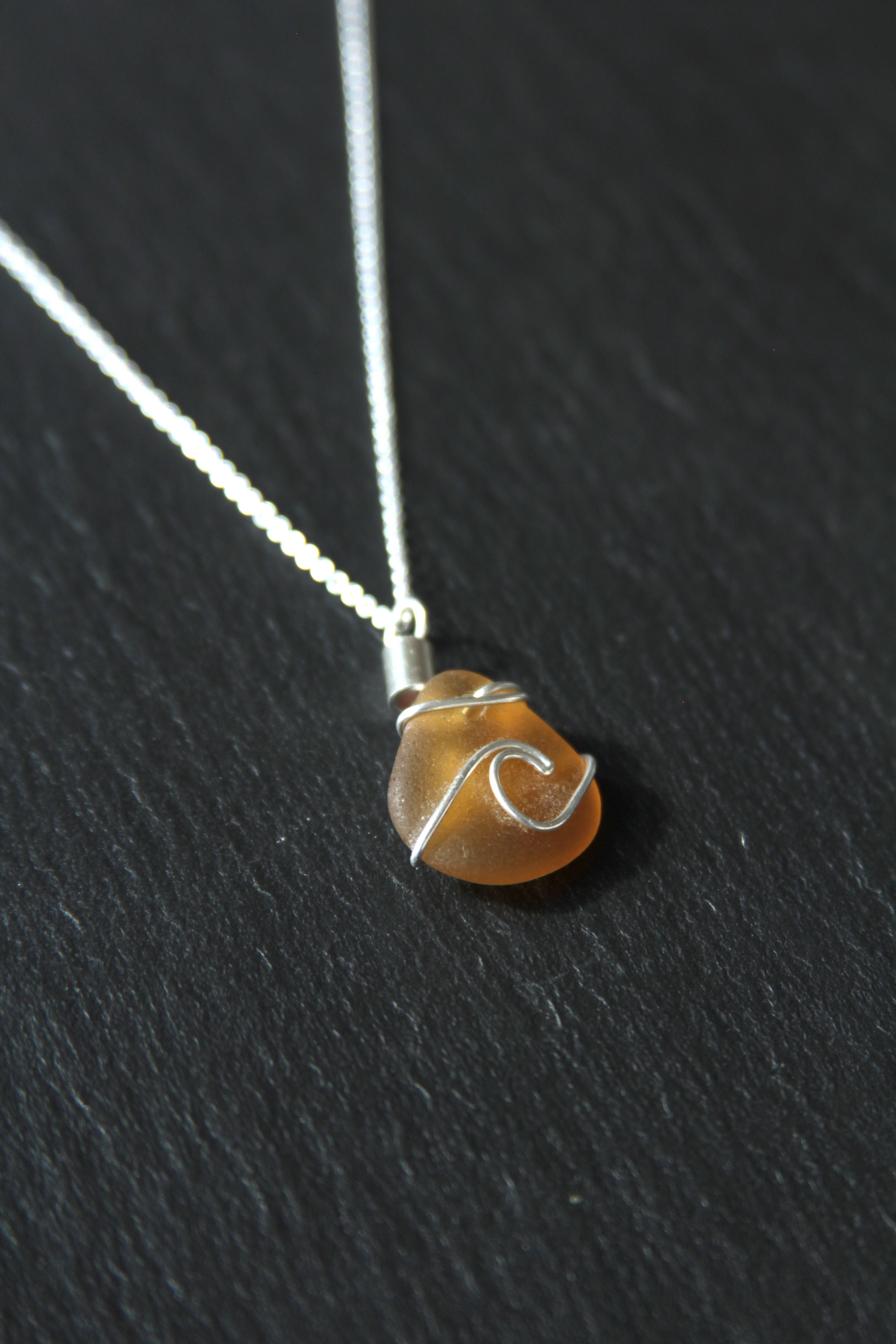 Light Brown Signature Wave Necklace