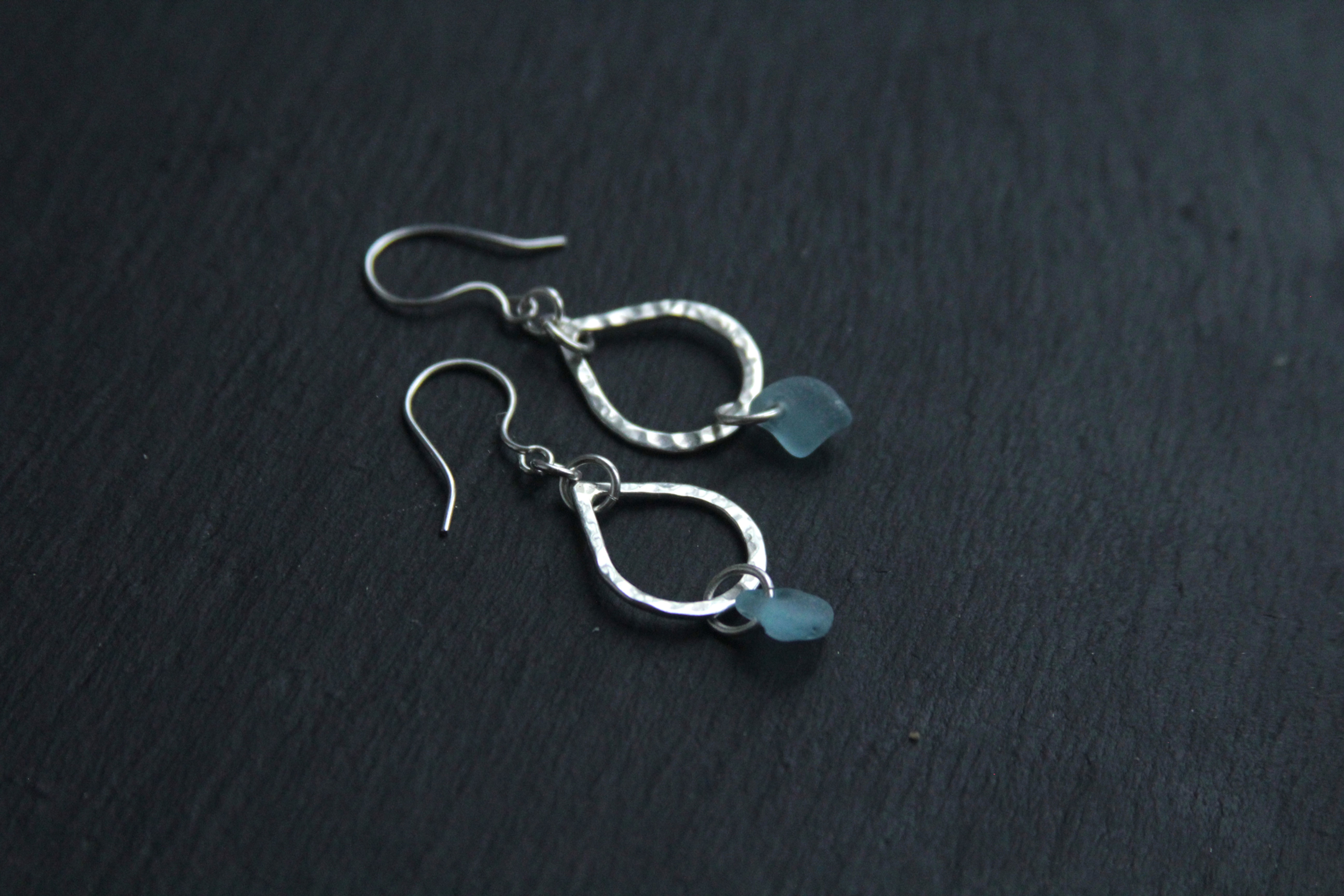 Hammered Teardrop Earrings