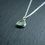 Thumbnail: Light Green Beaded Bezel Necklace