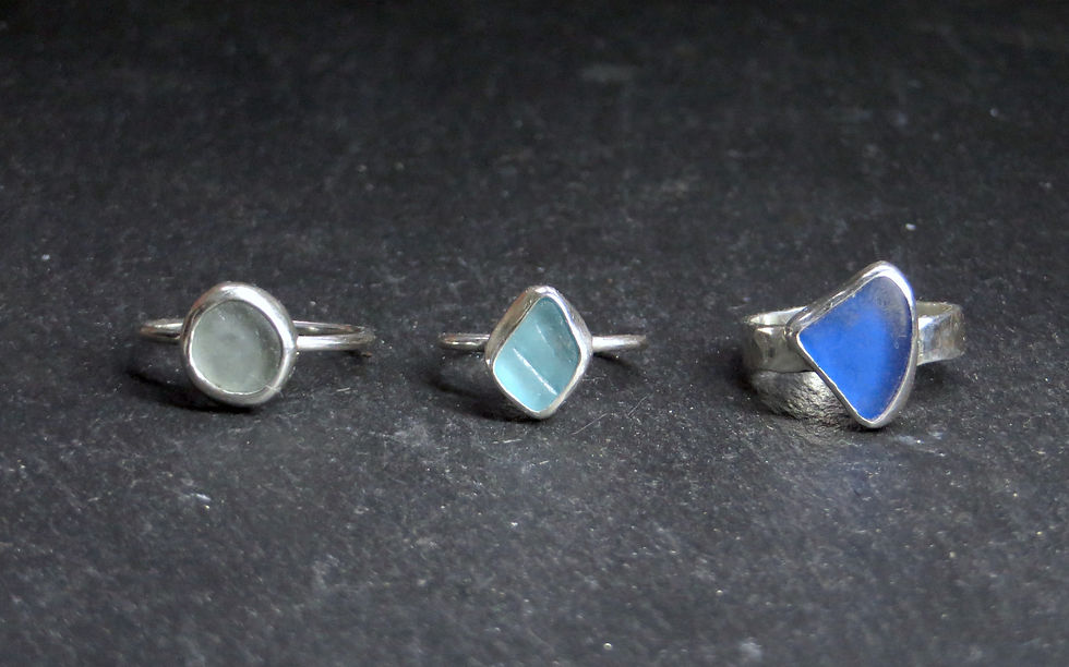 Custom Sea Glass Ring