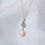 Thumbnail: Sea Glass and Pearl Bezel Necklace