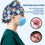 Miniatura: Gorros Quirúrgicos,Gorro Turbante Estampado,Ajustable Gorro Médico Unisex,Gor