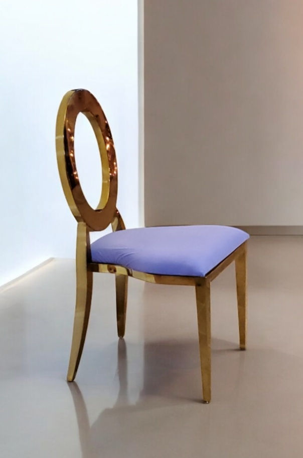 Thumbnail: Gold Olivia Dining Chair-Lavender Love (call for pricing) 