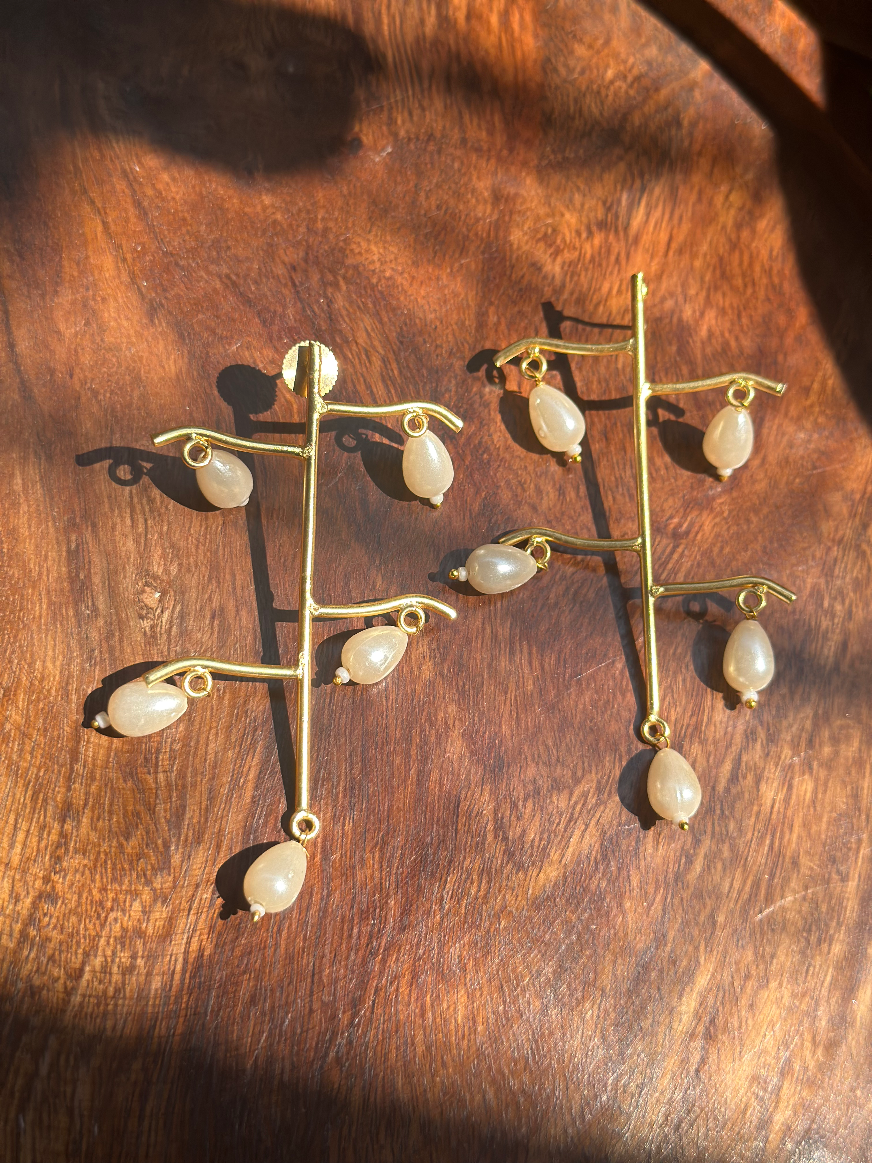 Layer Brass Earrings