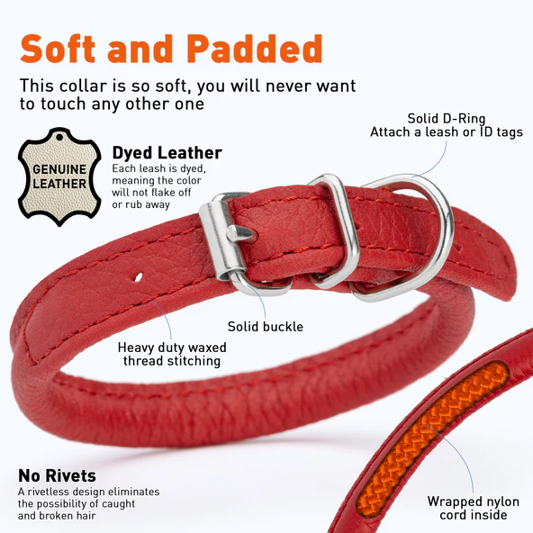 Thumbnail: Color Pop Soft Leather Round Collars