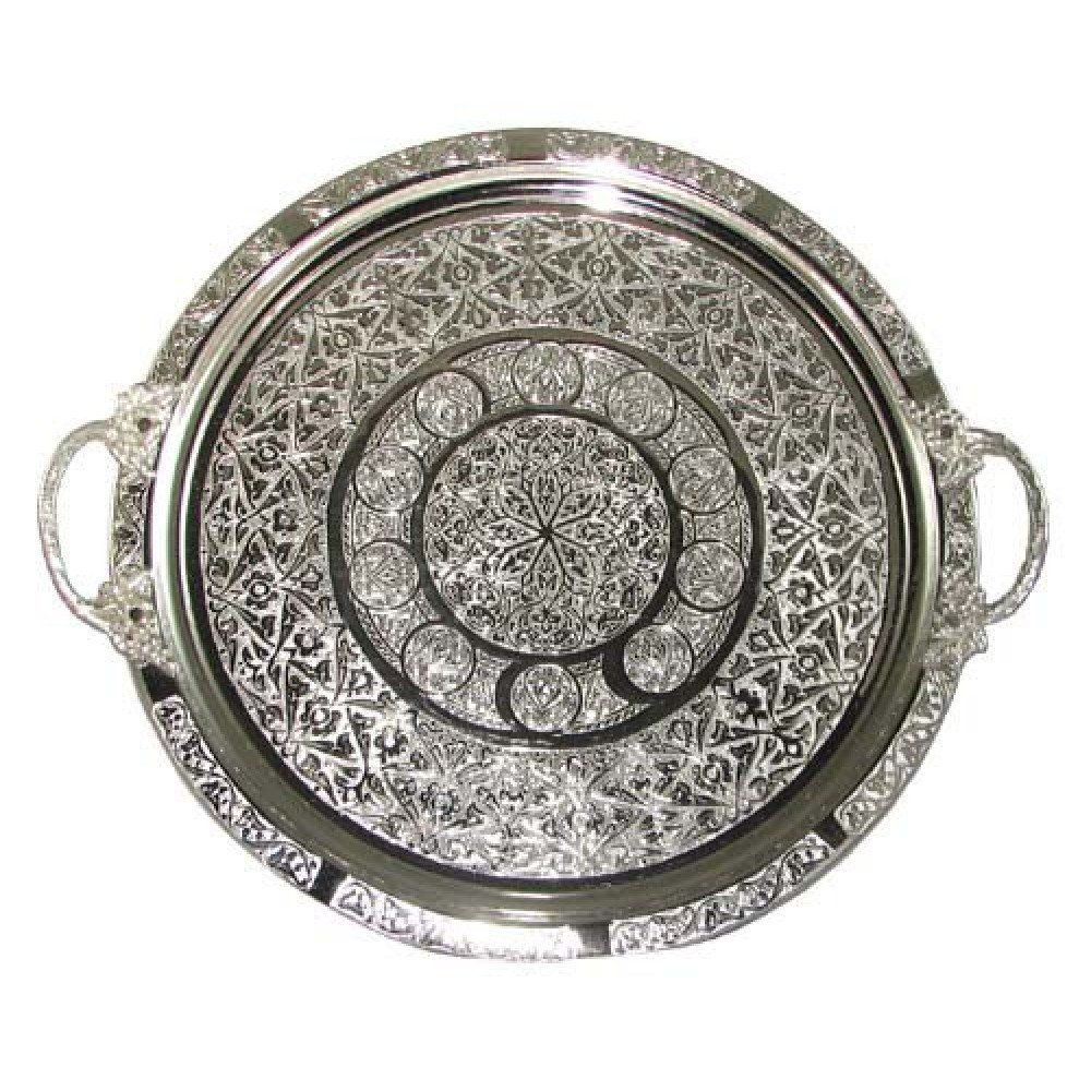 10 × صينية دائرية من النحاس التركي