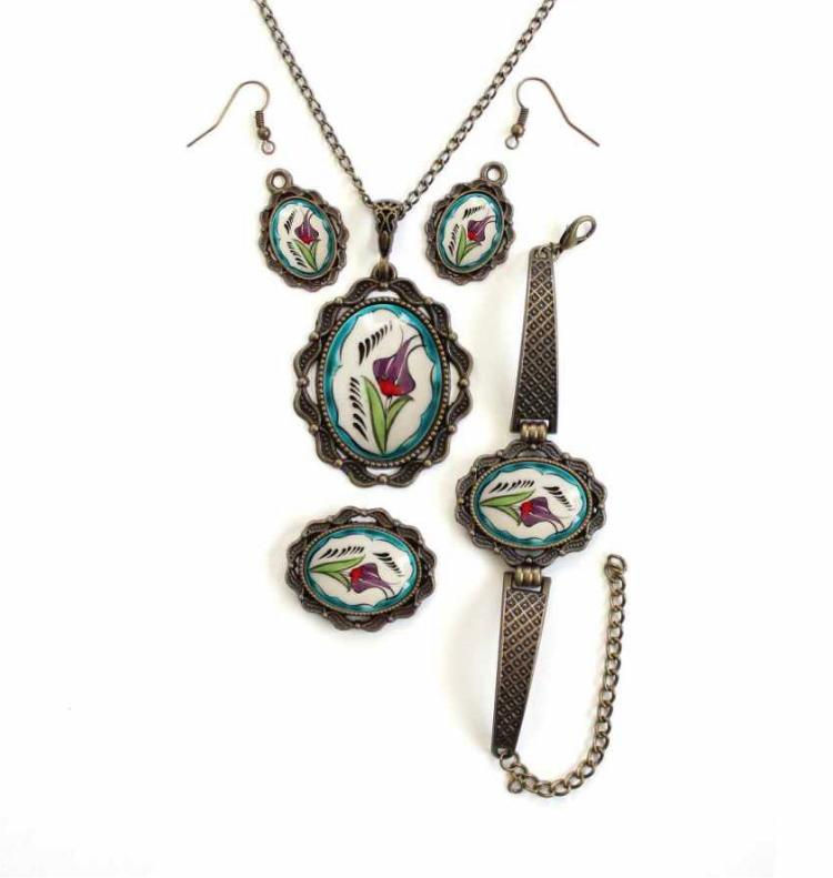 الصورة المصغرة: 15x ASSORTED NECKLACE BRACELET EARRINGS RING SET