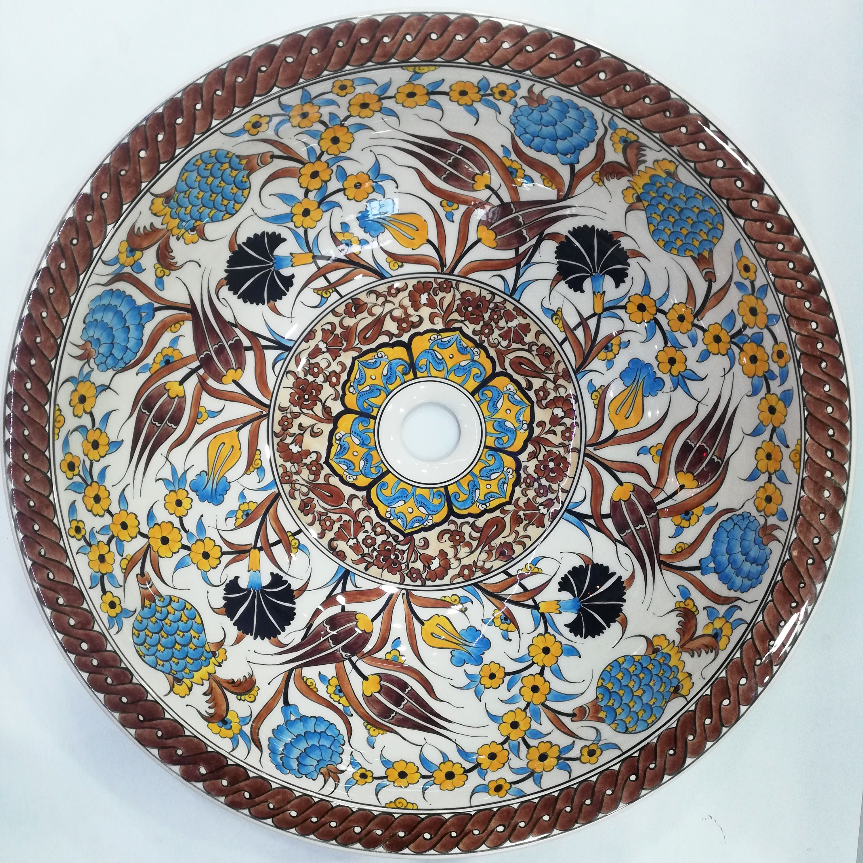 حوض سيراميك تركي ، حوض الحمام ، حوض الحمام ، 46 سم × 13 سم