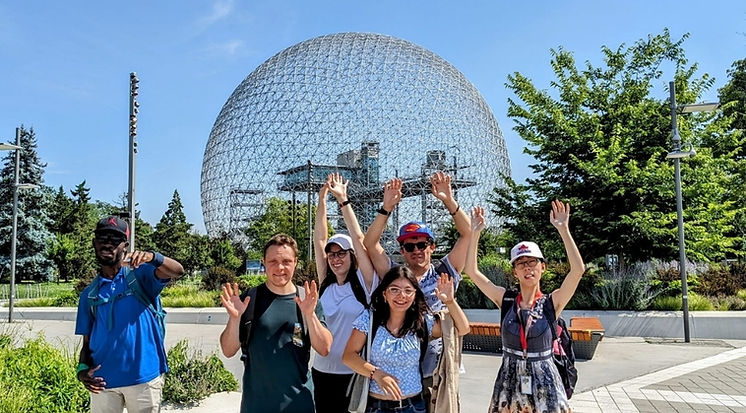 Membres de la Maison A-Typique en visite à la biosphère
