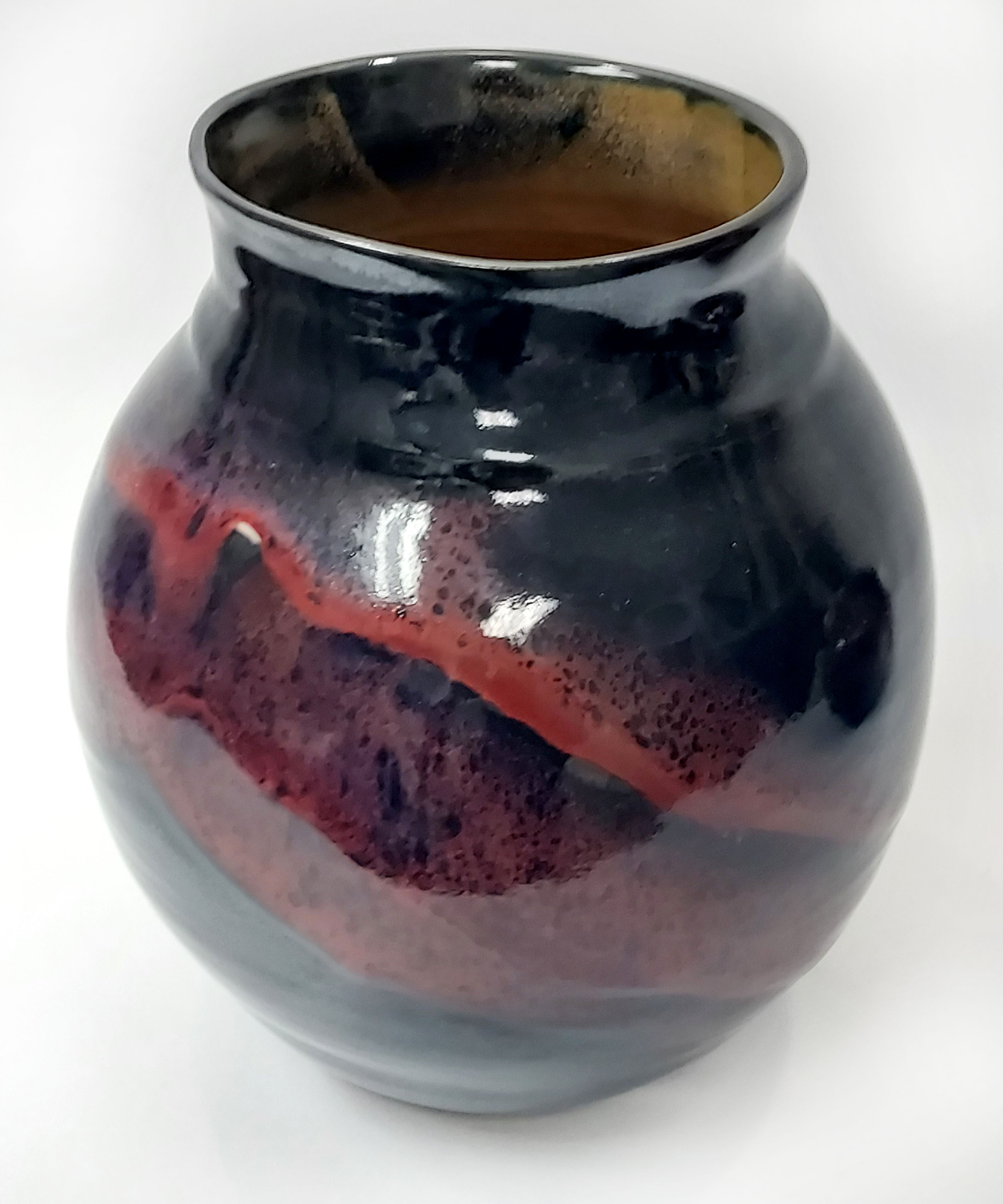 Tall Red / Large Red Black Bowl