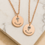Thumbnail: Custom Round Disc Engraved Necklace