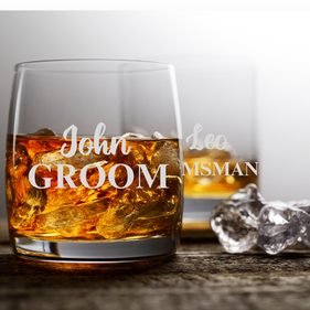 Engraved scotch glasses