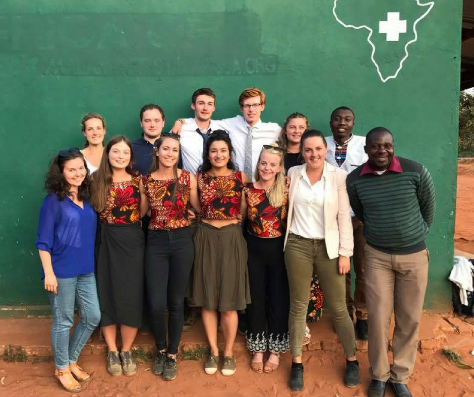 Visiting team at Malawi office