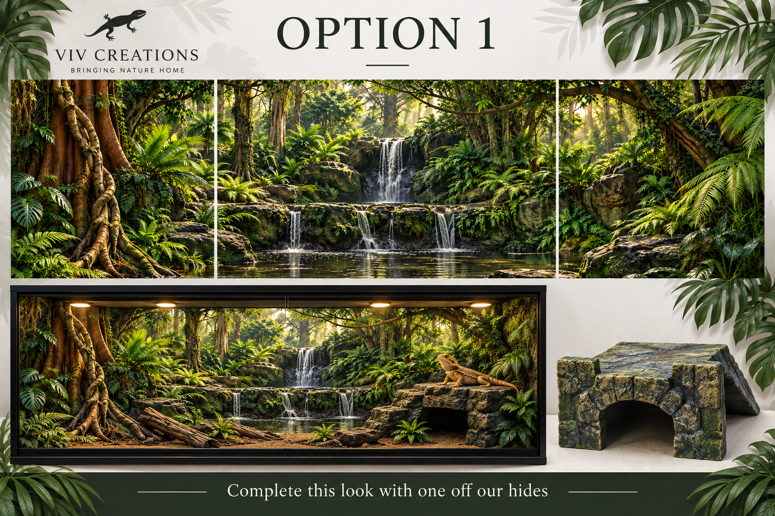 Waterfall Inspired Background Options