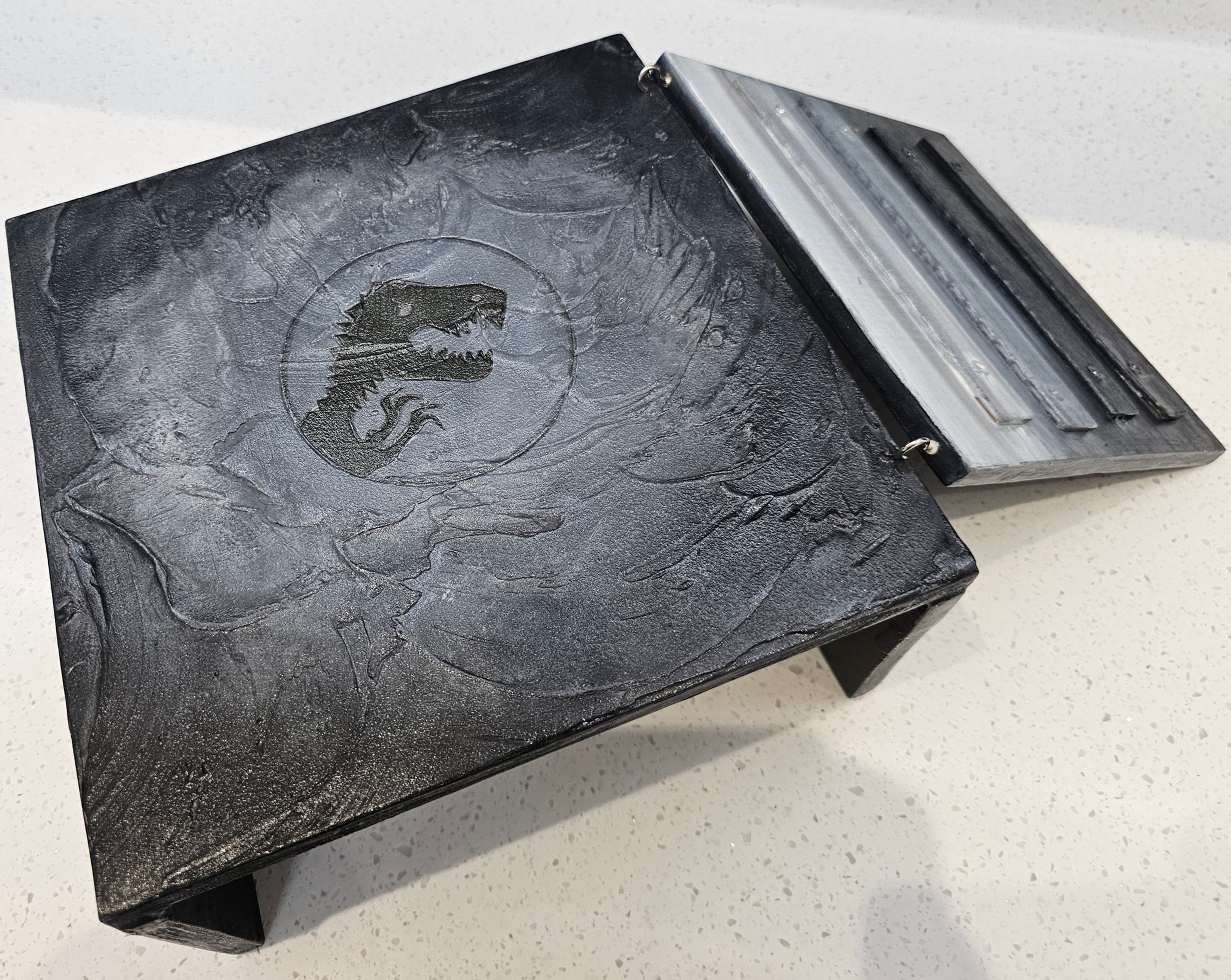 Textured Concrete finish Jurassic Basking Platform