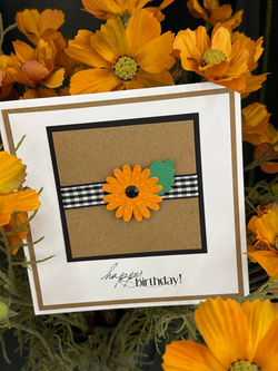 gingham flower