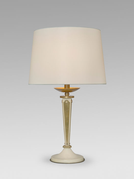 A rare table lamp by the French artist Gilbert Poillerat. 