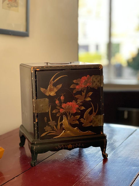 1950s Japanese Vintage Apco Japan Musical Jewelry Box 23 89