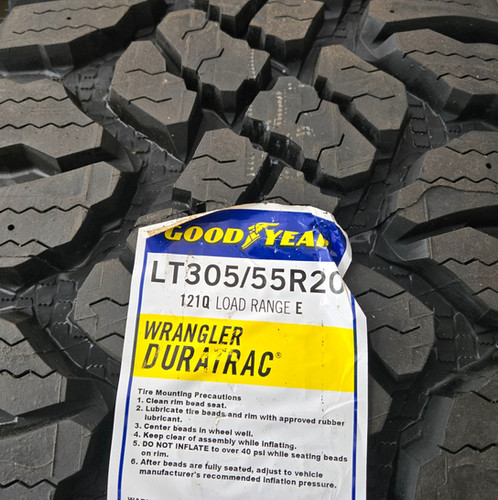 4 New LT305/55r20 Goodyear Duratrac Tires | THE WHEEL GUY LLC