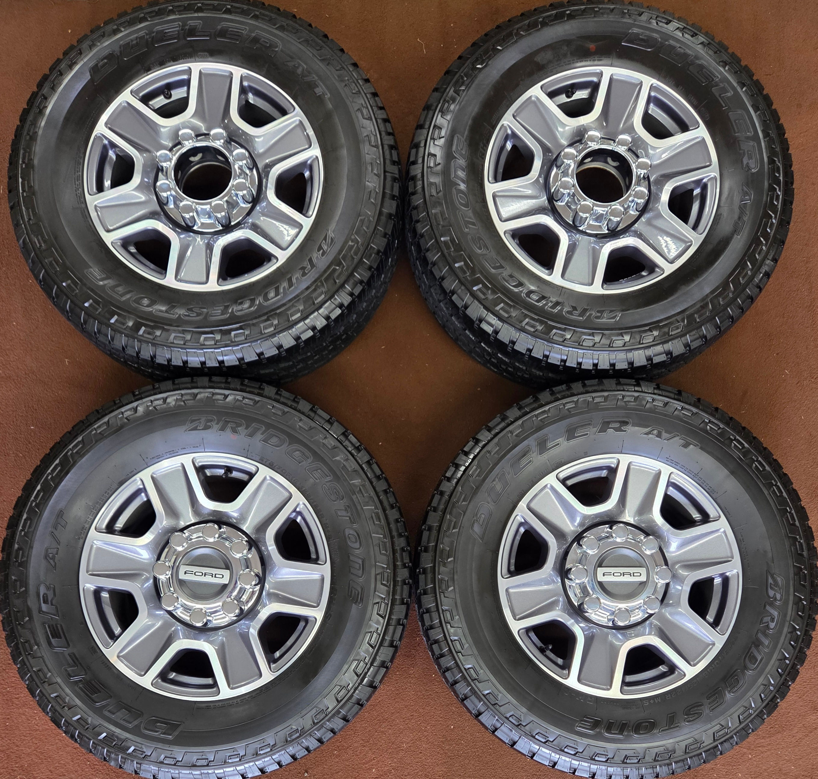 4 2025 OEM 18" F250 F350 10480 Wheels Tires