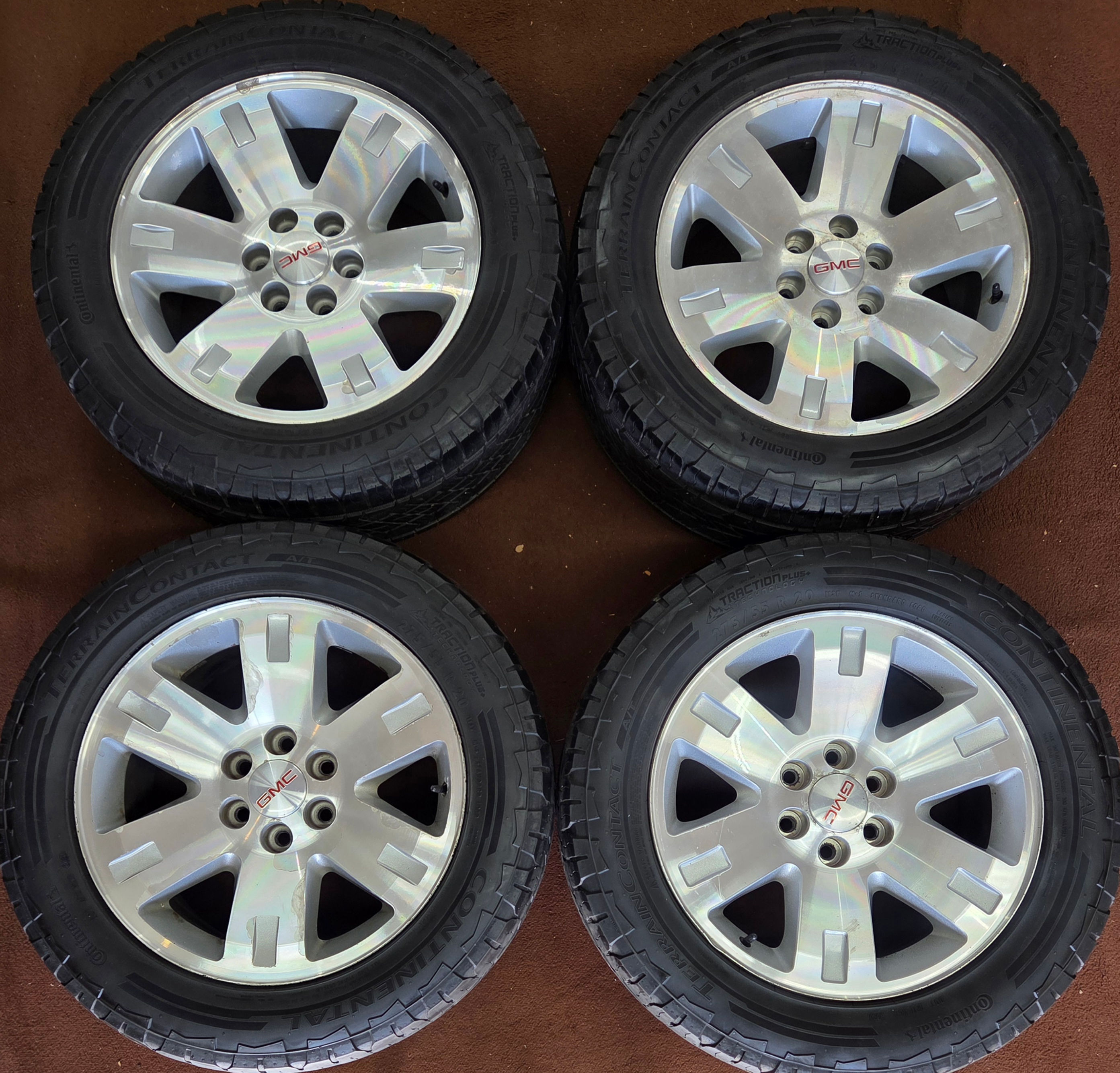 4 Oem 2008  20"  GMC Sierra Wheels Tires