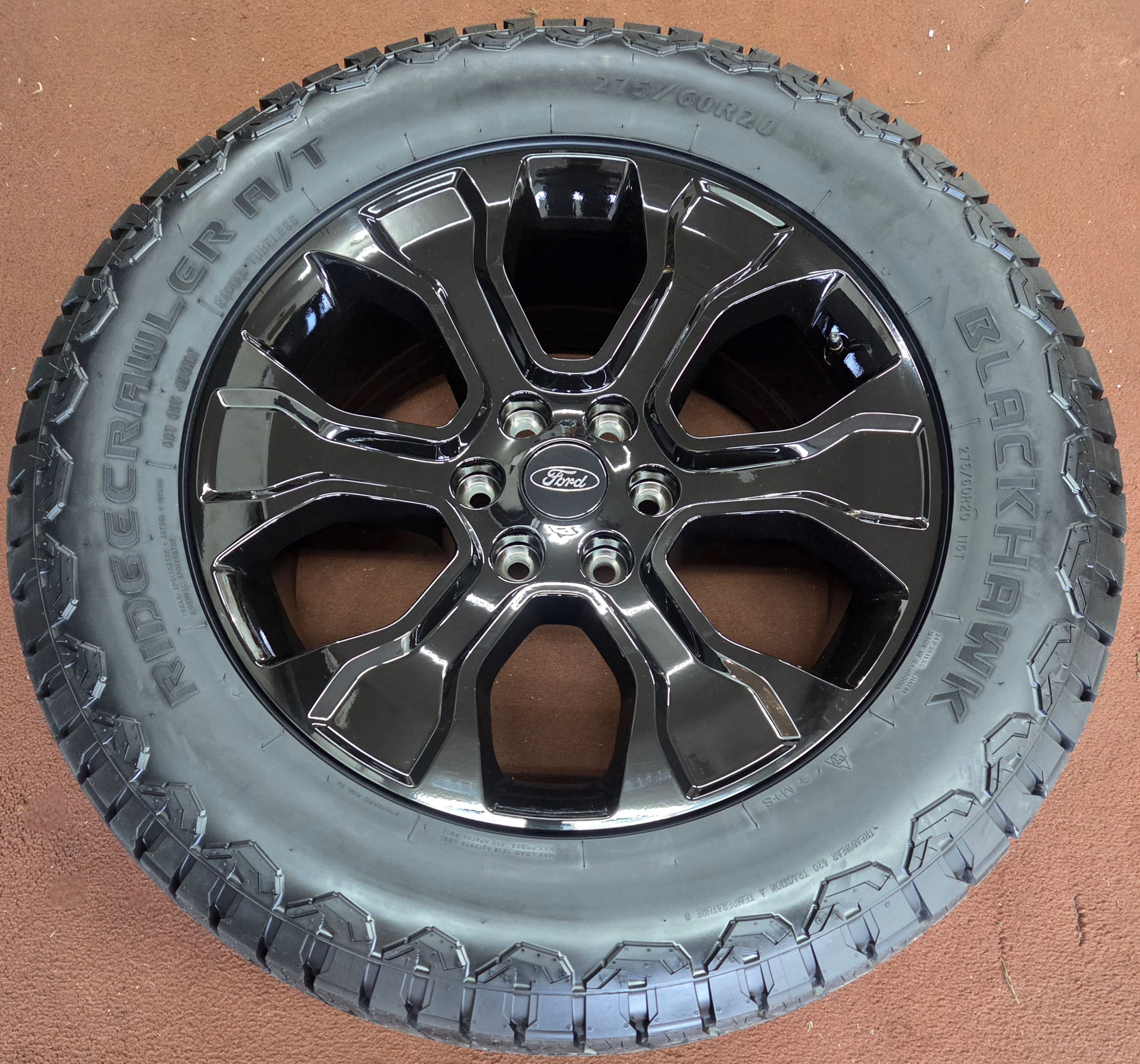4 New Black 20" Ford F-150 10348 Wheels Tires