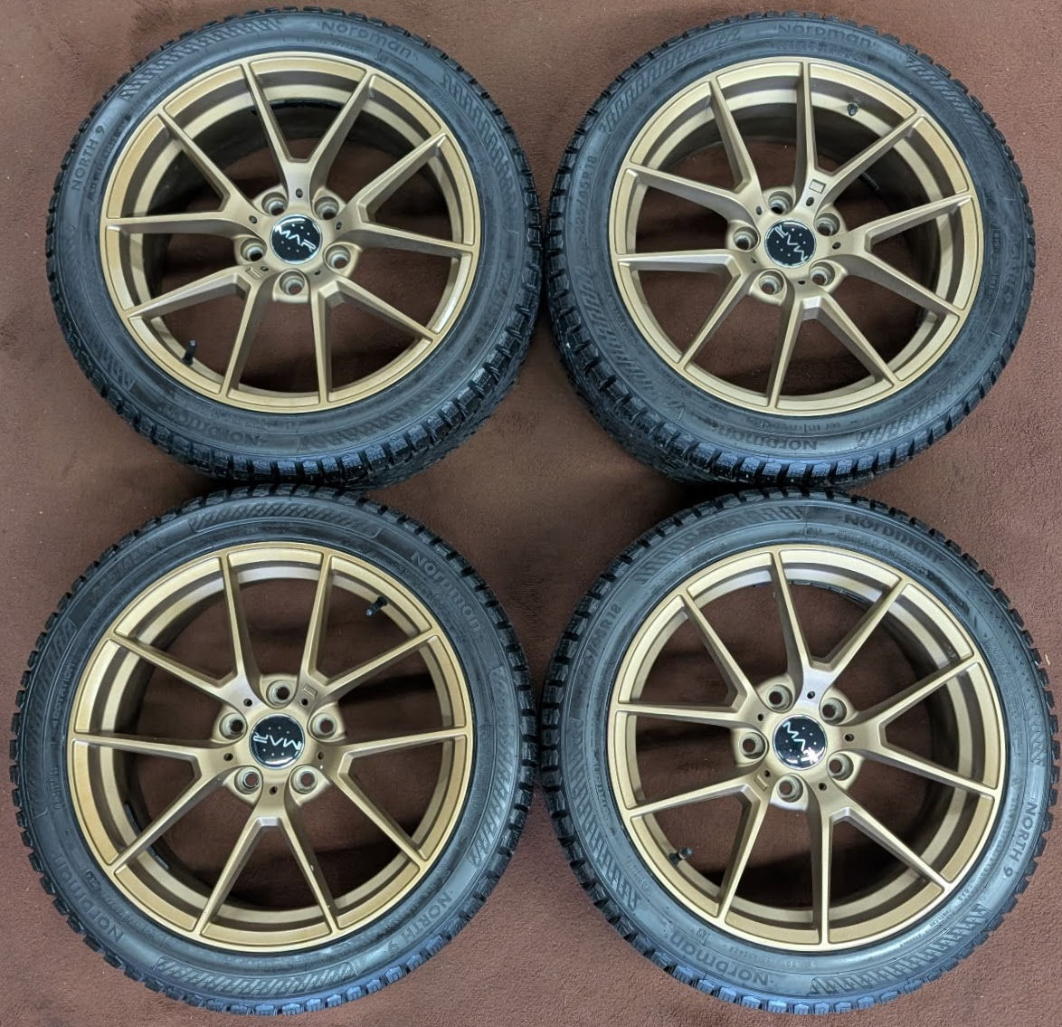 4 18 Gold / Bronze 18" 5x120 Honda Acura Bmw Wheels Tires