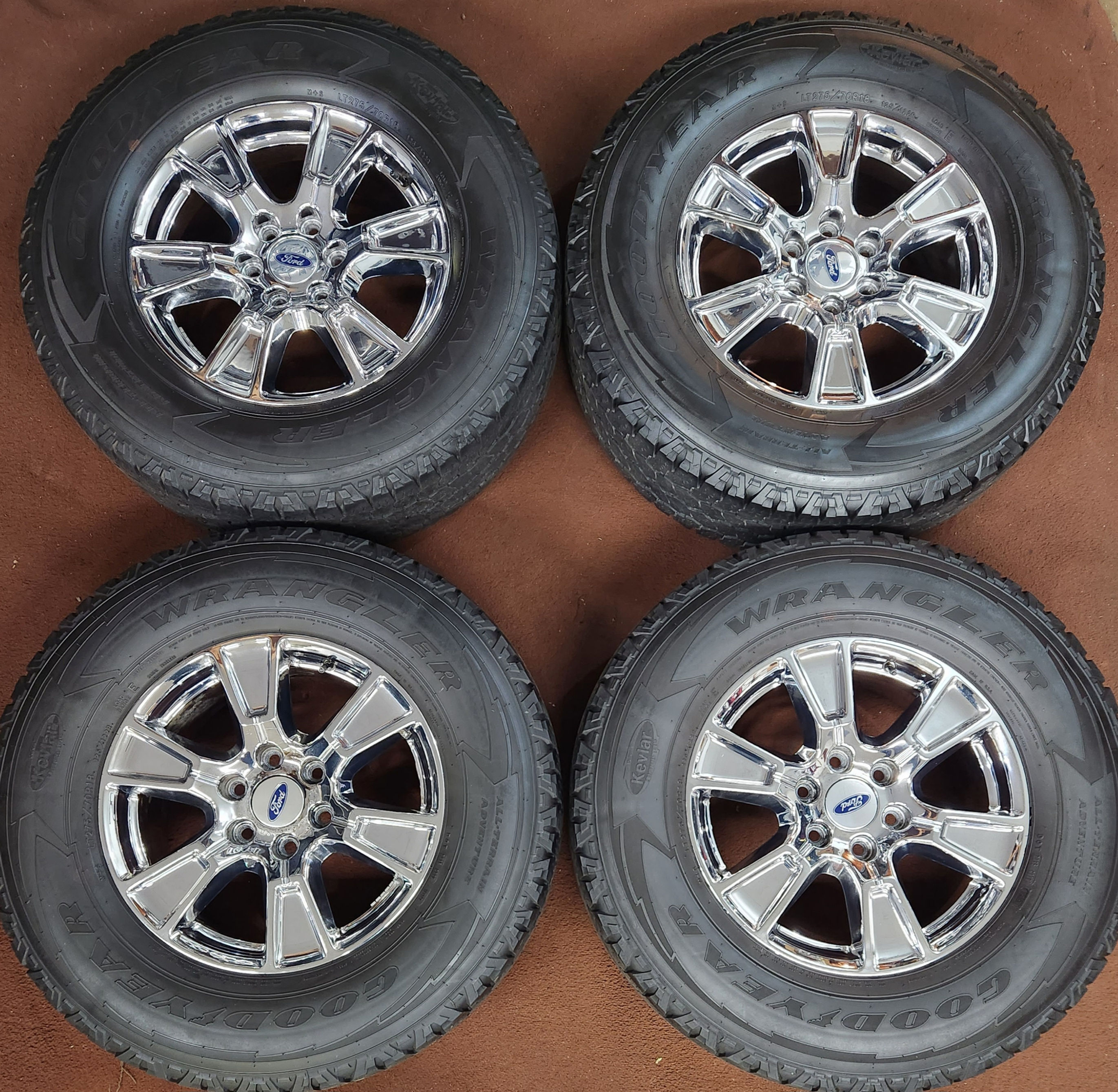 4 2017 Chrome Oem 18" Ford F-150 3998 Wheels Tires