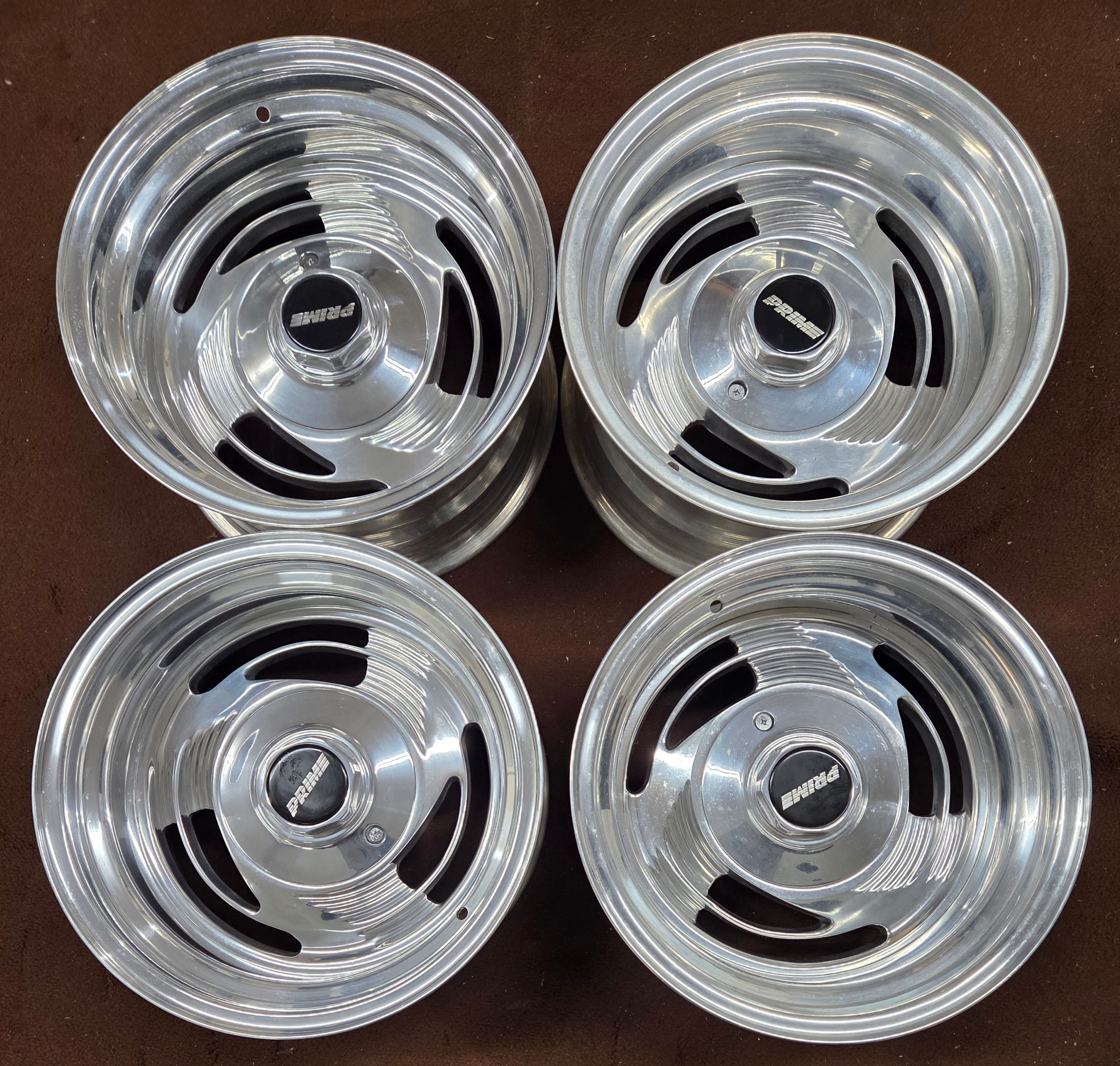 4 NOS Vintage Prime 15"  Chevy GMC 1500 6x5.5 Wheel