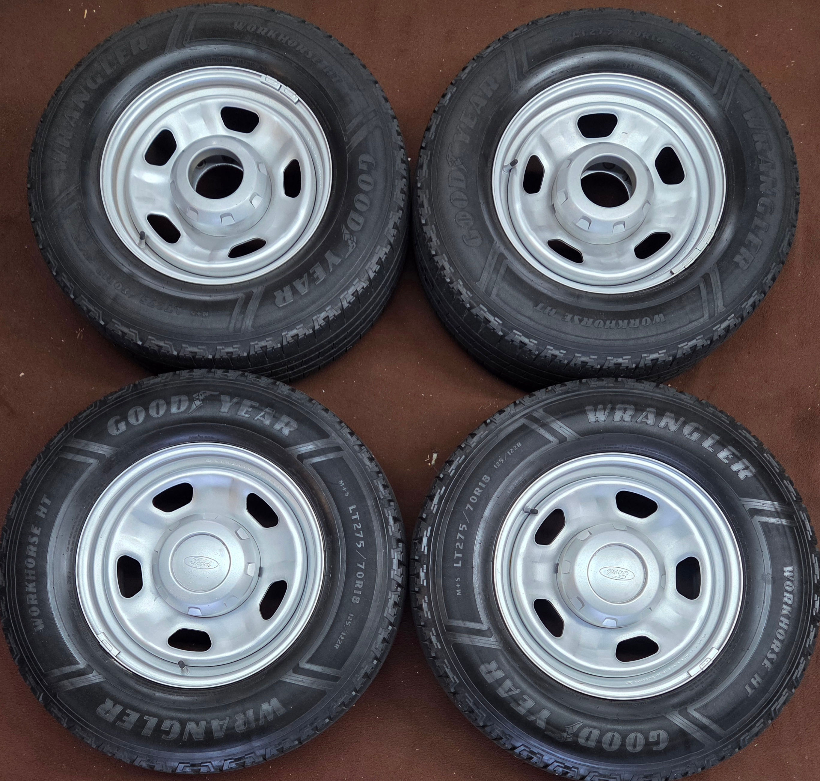 4 2017 Oem 18" Steel F250 F350 Wheels Tires