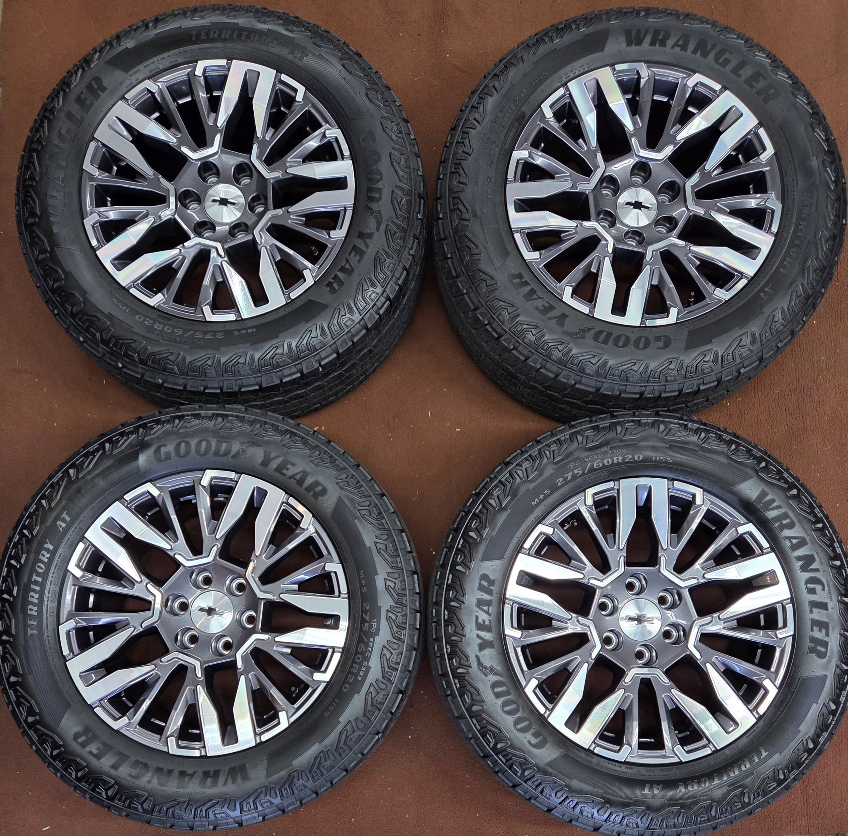 4 2026 Tahoe Z71 20" Chevy GMC Wheels Tires