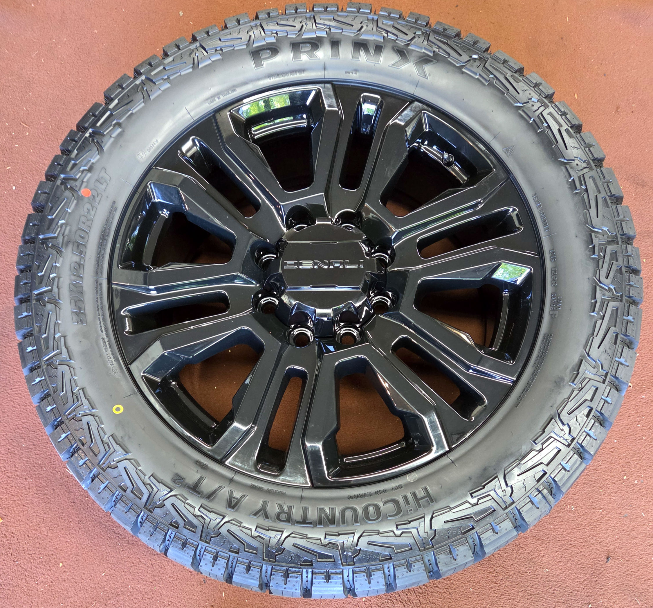 4 New Oem Style 22"  Black Sierra Denali 2500 3500 Wheels  Tires