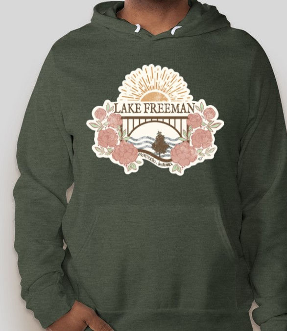 YOUTH Hooded Sweatshirt (Heather Forest)