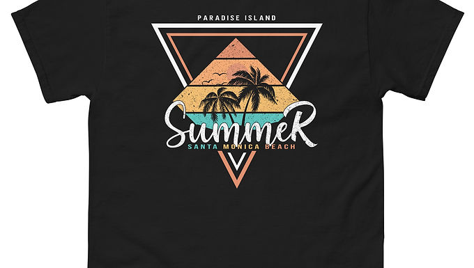 Paradise Island Summer Santa Monica Beach T-Shirt Streetwear