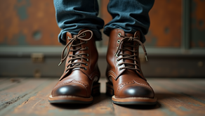Timeless leather boots showcasing a classic style.