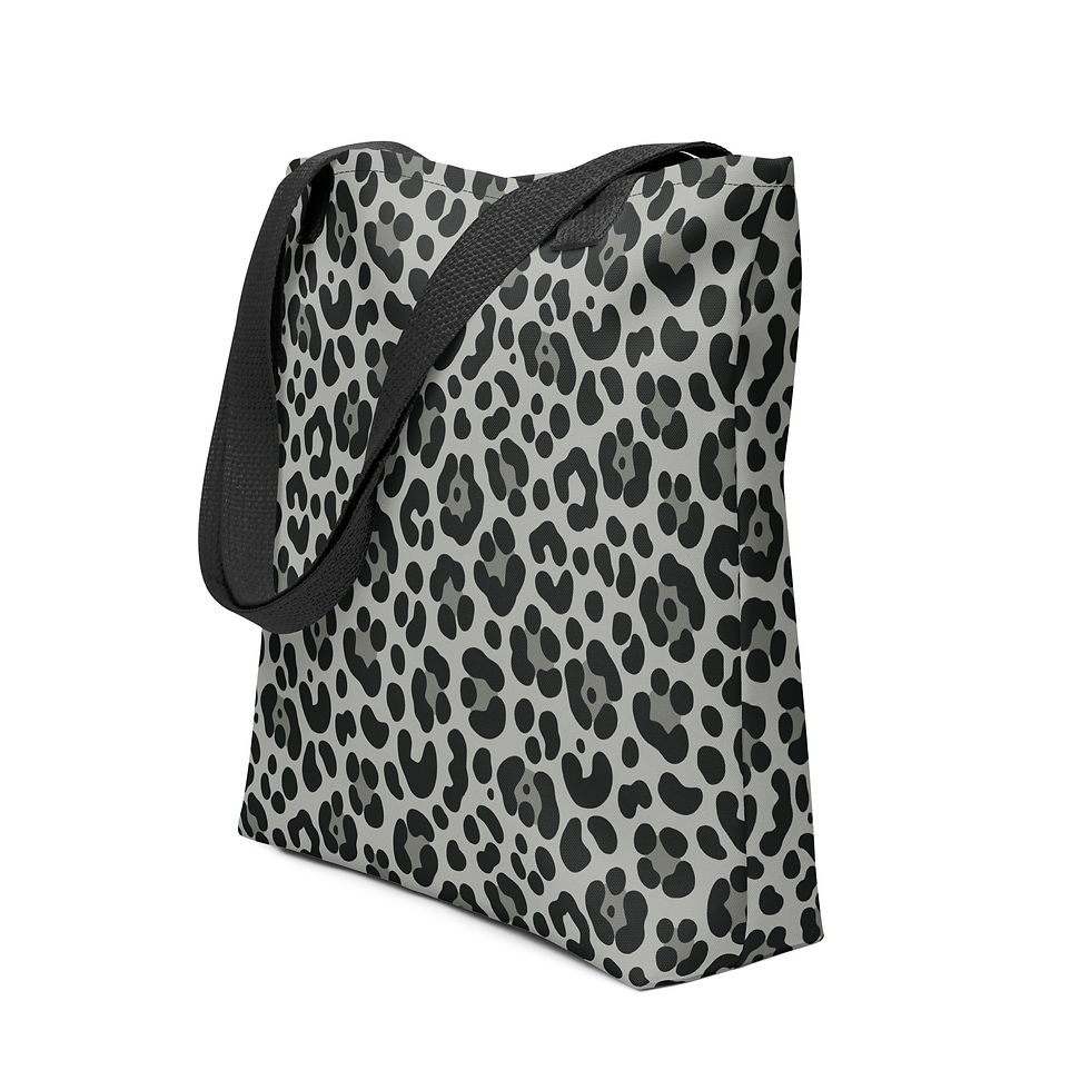 Shop Stylish Snow Leopard Print Tote Bag for Everyday Use. Perfect blend of fashion and function for your daily essentials!