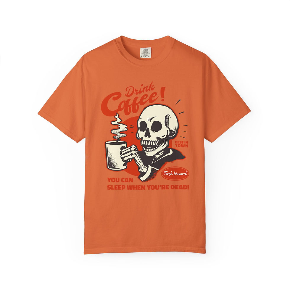 Thumbnail: Vintage Coffee Funny Quote Typography T-Shirt. Shop Vintage Coffee Funny Quote Typography T-Shirt.
